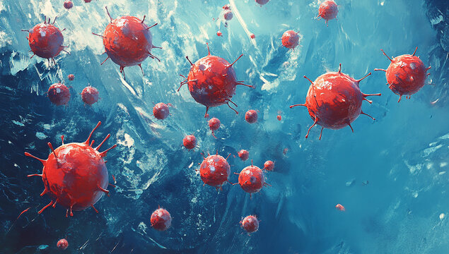Global virus and disease spread, coronavirus, HMP Virus
