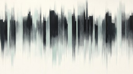 Fototapeta premium Minimalist pencil strokes create a soft interplay of muted mint and gray tones, enhancing the tranquil atmosphere in abstract design
