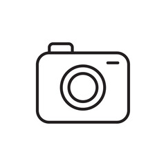 Camera icon Simple thin outline