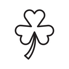 Clover icon Simple thin outline