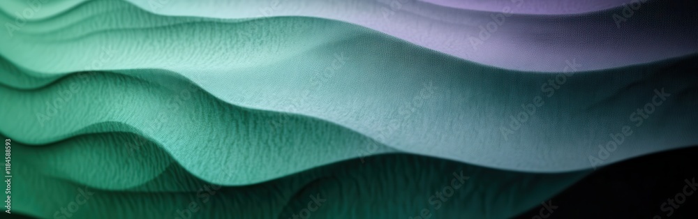 Fototapete textured gradient background with deep emerald green transitioning to soft lavender and luminous glo