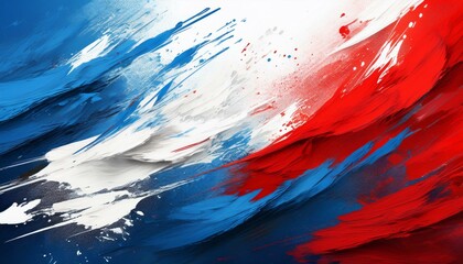 abstract blue white and red background with grunge brush strokes textures for poster and web banner design perfect for extreme sportswear racing football motocross