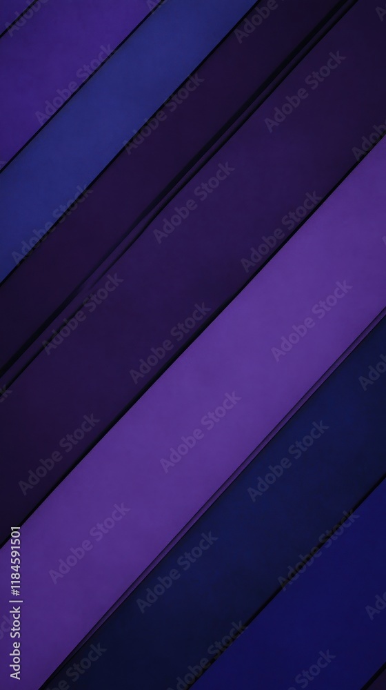 Aufkleber modern striped background with smooth diagonal lines in dark purple and royal blue showcasing depth 
