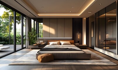 Architectural Masterpiece with Ambient Lighting