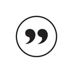Quote icon Simple thin outline