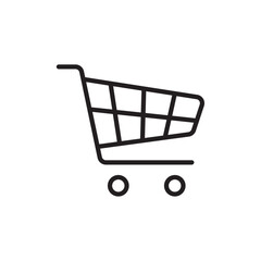 Shopping icon Simple thin outline