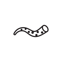 Obraz premium Tentacles octopus icon Simple thin outline