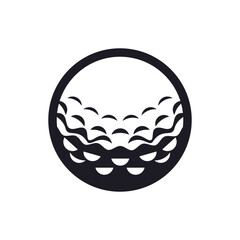 Golf icon logo template design