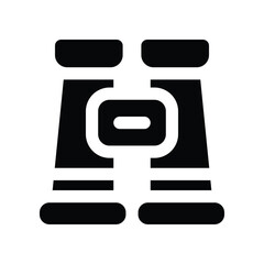 binocular icon. vector glpyh icon for your website, mobile, presentation, and logo design.