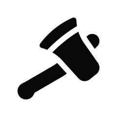 axe icon. vector glpyh icon for your website, mobile, presentation, and logo design.