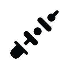 skewer icon. vector glpyh icon for your website, mobile, presentation, and logo design.