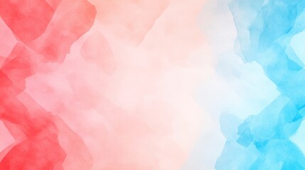 Abstract watercolor background with red, white, and blue shades.