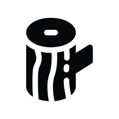 wood icon. vector glpyh icon for your website, mobile, presentation, and logo design.