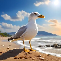 seagull on the beach