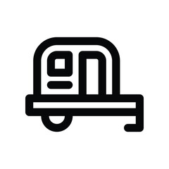 caravan icon. vector line icon for your website, mobile, presentation, and logo design.