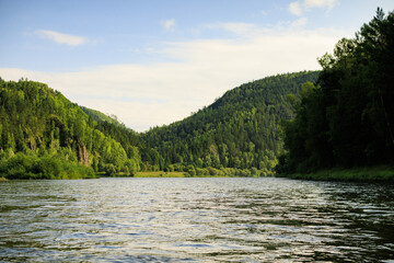 river in the mountains