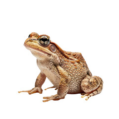 Naklejka premium Detailed Photorealistic Frog on Clean transparent background for Stock Photo Display