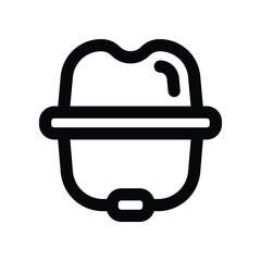 hat icon. vector line icon for your website, mobile, presentation, and logo design.