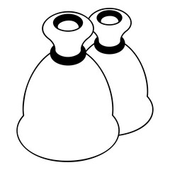 disposal of household waste isometric vector design, Housekeeping symbol, Public health Custodial sign, Waste management illustration,Rubbish Bags outline concept