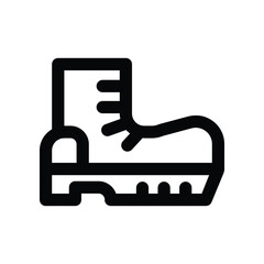 boot icon. vector line icon for your website, mobile, presentation, and logo design.