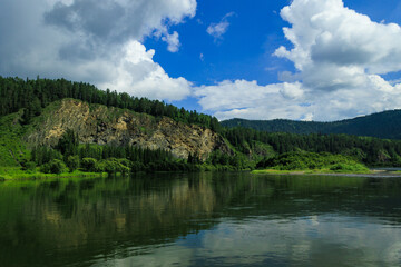 river in the mountains
