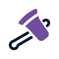 axe icon. vector dual tone icon for your website, mobile, presentation, and logo design.