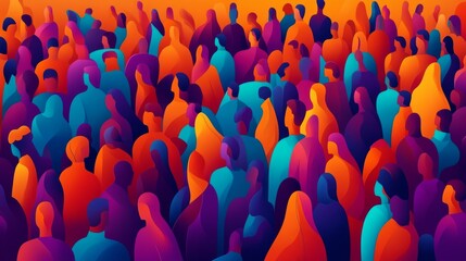 Celebrating the richness of diversity within communities through stylized art.