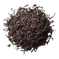Obraz premium A Pile of Loose-Leaf Black Tea Leaves.