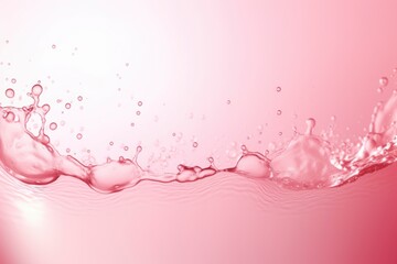 Pink water liquid splash