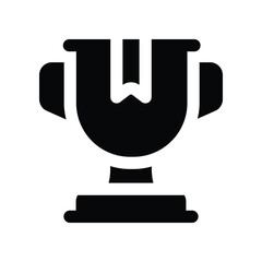 trophy icon. vector glyph icon for your website, mobile, presentation, and logo design.