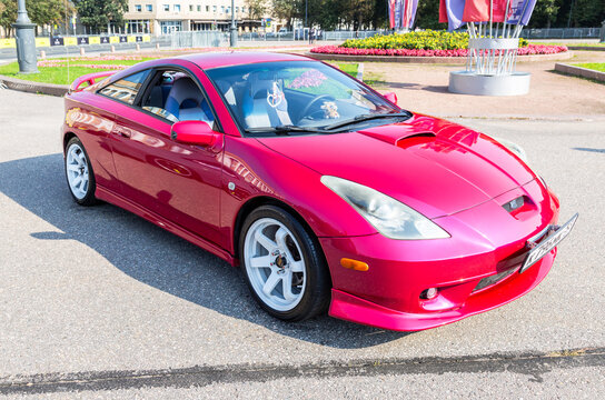 Toyota Celica, 2001 retro vehicle during oldtimer show