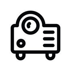 projector icon. vector line icon for your website, mobile, presentation, and logo design.