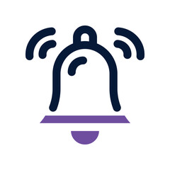 bell icon. vector dual tone icon for your website, mobile, presentation, and logo design.