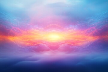Obraz premium Surreal Dreamscape of the Subconscious Mind with Ethereal Floating Structures and Luminescent Energy Fields