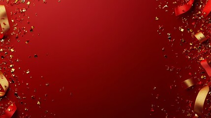 Red and Gold Festive Background Illustration