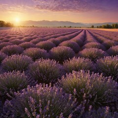 Obraz premium lavender field provence france