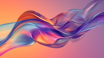Abstract Colorful Waves Flowing Dynamically