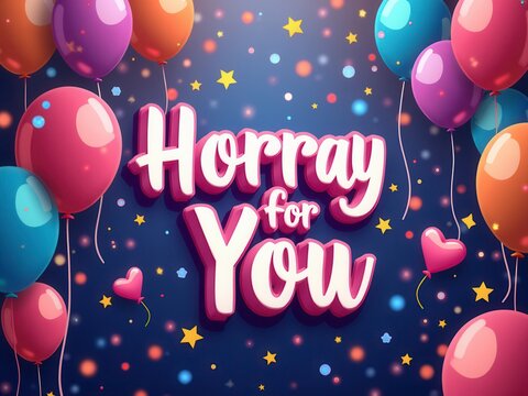 Horray for You! Festive Balloons Celebration