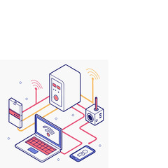 Obraz premium illustration of a laptop