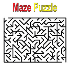 Kids riddle maze puzzle labyrinth vector illustration