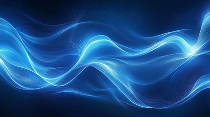 Naklejka premium abstract blue background with waves