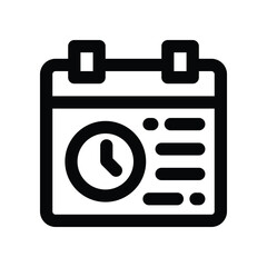 calendar icon. vector line icon for your website, mobile, presentation, and logo design.