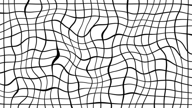 Wavy Grid With Lines Animated Background (Looping)