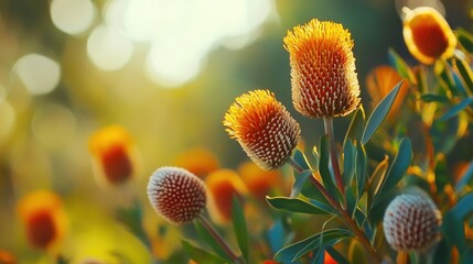 Orange Flowers with Soft, Blurred Background