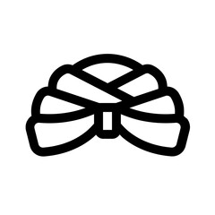 gandhi icon with line style, perfect for ui projects