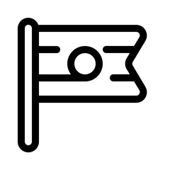 Obraz premium india flagpole icon with line style, perfect for ui projects