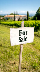 Obraz premium A scenic vineyard with a 