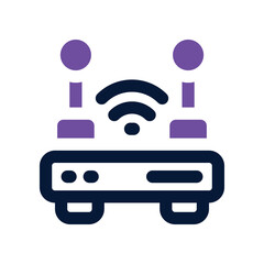 router icon. vector dual tone icon for your website, mobile, presentation, and logo design.