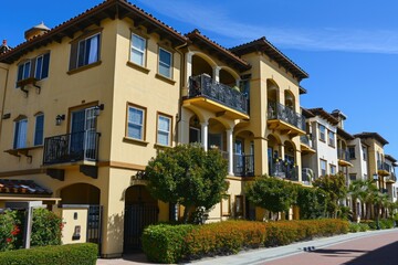 Fototapeta premium Northwest Style Two-Story Home with Balcony and Stone Trim - Exterior Architecture Design