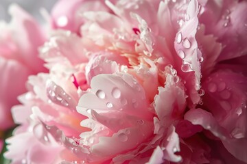 Fototapeta premium Pink Peony: A Delicate Floral Abstract Background